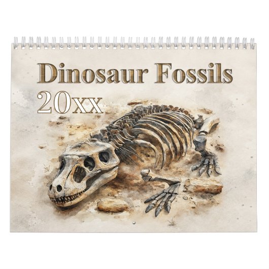 Dinosaurusfossielen – Prehistorisch fossiel Kalender (Hoes)