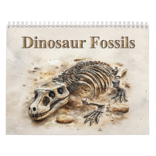 Dinosaurusfossielen – Prehistorisch fossiel Kalender (Hoes)