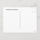 dinosaurusgrafiek poster feestdagenkaart (Achterkant)