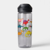 Dinosaurusjok Waterfles (Achterkant)