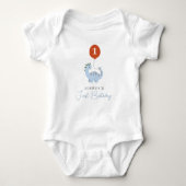 Dinosaurusjongens eerste 1e verjaardag romper (Voorkant)