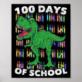 Dinosaurusjongens meisjes Kinder student T rex 100 Poster (Voorkant)