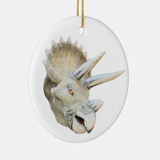 Dinosauruskop, rond Ornament (Rechts)