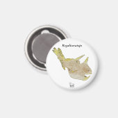 Dinosaurusmagneet Regaliceratops Greg Paul Magneet (Voorkant / Achterkant)