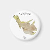 Dinosaurusmagneet Regaliceratops Greg Paul Magneet (Voorkant)