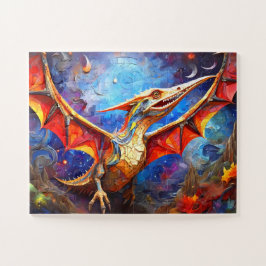 Dinosaurusmozaïek Abstract Legpuzzel