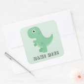 Dinosaurusnaam Terug naar school Dit boek is van Vierkante Sticker (Envelop)
