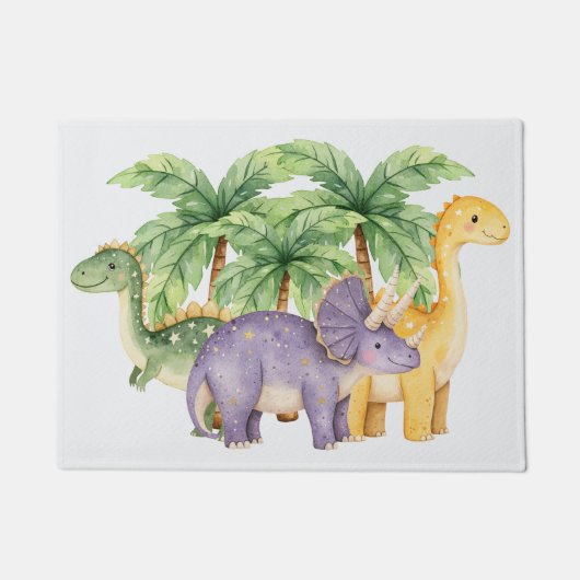 Dinosauruspalmbomen Deurmat (Voorkant)