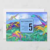 dinosauruspartij kaart (Voorkant)