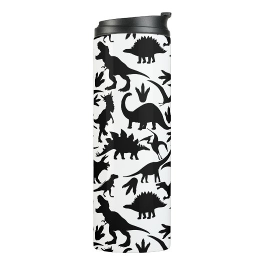 Dinosauruspatroon 01 b. Blue BG Thermosbeker (Gedraaid links)