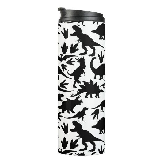 Dinosauruspatroon 01 b. Blue BG Thermosbeker (Geroteerd rechts)