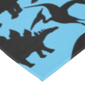 Dinosauruspatroon 01 b. Lblue BG Tafelkleed (Gekanteld)
