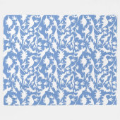 Dinosauruspatroon 01 w. LBlue BG Fleece Deken (Voorkant (Horizontaal))