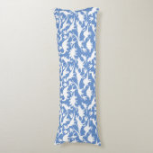 Dinosauruspatroon 01 w. LBlue BG Lichaamskussen (Voorkant Verticaal)