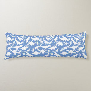 Dinosauruspatroon 01 w. LBlue BG Lichaamskussen