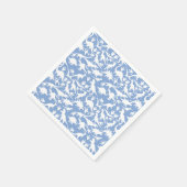 Dinosauruspatroon 01 w. LBlue BG Servet (Hoek)