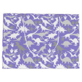 Dinosauruspatroon 01A LPurple BG Groot Cadeauzakje (Achterkant)