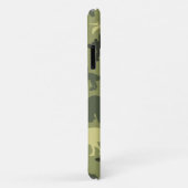 Dinosauruspatroon, dinosaurussilhouet, groene dino Case-Mate iPhone case (Achterkant/rechts)