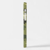 Dinosauruspatroon, dinosaurussilhouet, groene dino iPhone hoesje (Linkerkant)