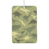 Dinosauruspatroon, dinosaurussilhouet, groene dino luchtverfrisser (Voorkant)