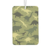 Dinosauruspatroon, dinosaurussilhouet, groene dino luchtverfrisser (Achterkant)