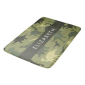 Dinosauruspatroon, Dinosaurussilhouet, Jouw naam Badmat (Gekanteld)