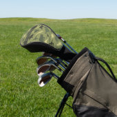 Dinosauruspatroon, Dinosaurussilhouet, Jouw naam Golfheadcover (Insitu)