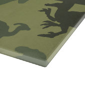 Dinosauruspatroon, Dinosaurussilhouet, Jouw naam Snijplank (Hoek)