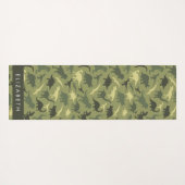 Dinosauruspatroon, Dinosaurussilhouet, Jouw naam Yogamat (Achterkant (horizontaal))