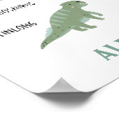 Dinosauruspeuters Poster (Hoek)