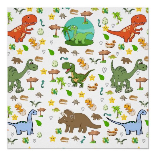 Dinosaurusposter Perfect Poster (Voorkant)