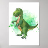 Dinosaurusprint dino kinderkamer poster (Voorkant)