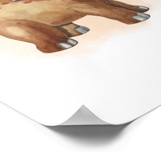 Dinosaurusprint Dino-kinderkamerposter Poster (Hoek)