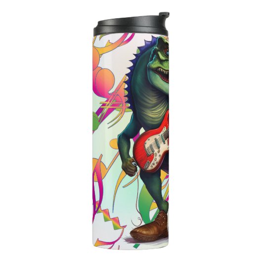 dinosaurusrots thermosbeker (Gedraaid links)