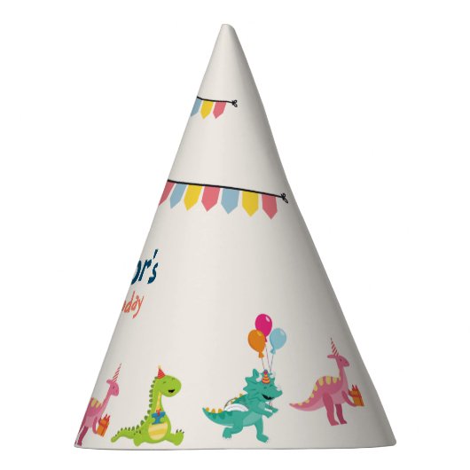 Dinosaurus's verjaardagsfeestje feesthoedjes (Rechts)