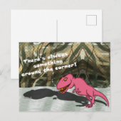 dinosaurusschaduw briefkaart (Voorkant / Achterkant)