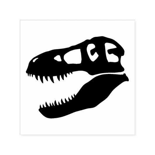 Dinosaurusschedel T. rex Zelfinktende Stempel (Design)