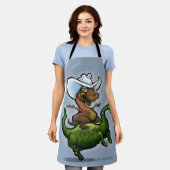 Dinosaurussen All-Over Print Schort (Gedragen)