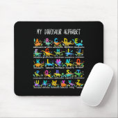 Dinosaurussen Alphabet ABC terug naar school Stude Muismat (Met muis)