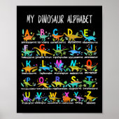 Dinosaurussen Alphabet ABC terug naar school Stude Poster (Voorkant)