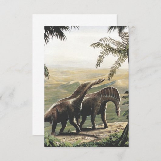  dinosaurussen, Amargasaurus met palmbomen (Voorkant / Achterkant)