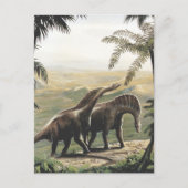  dinosaurussen, Amargasaurus met palmbomen Briefkaart (Voorkant)