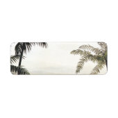  dinosaurussen, Amargasaurus met palmbomen Etiket (Voorkant)