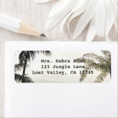  dinosaurussen, Amargasaurus met palmbomen Etiket (Insitu)