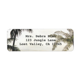  dinosaurussen, Amargasaurus met palmbomen Etiket