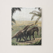  dinosaurussen, Amargasaurus met palmbomen Legpuzzel (Verticaal)