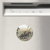  dinosaurussen, Amargasaurus met palmbomen Magneet (Insitu (Vaatwasser))