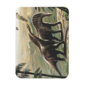  dinosaurussen, Amargasaurus met palmbomen Magneet (Verticaal)