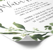 Dinosaurussen Baby shower mijn water brak teken Poster (Hoek)