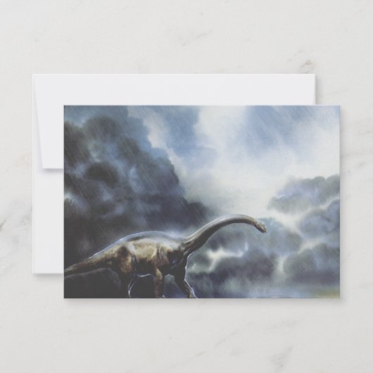  dinosaurussen, Barapasaurus met Storm wolken (Voorkant)